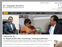 Tablet Screenshot of drdeepakparikh.com